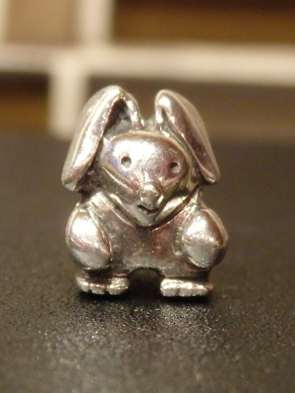 Retired Pandora Sterling Silver Bunny Charm Bead, ALE 925